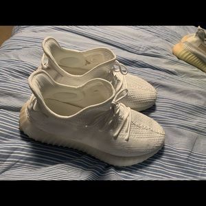 All White Yeezy 350 Boost